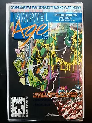 Buy MARVEL COMICS: MARVEL AGE  #118 (Marvel 1992) Sealed In Plastic / Hulk Card Incl • 3.11£