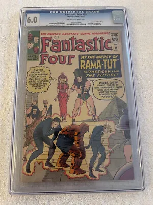 Buy Fantastic Four #19 - CGC 6.0 - OWTW Pages - 1st App. Rama-Tut - Marvel 1963 • 388.30£