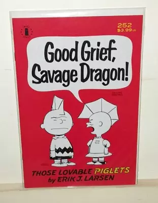 Buy SAVAGE DRAGON #252 2ND PRINT CHARLIE BROWN PARODY VARIANT (Image Comics 2020) • 3.99£