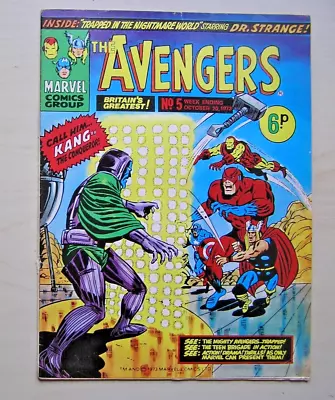 Buy The Avengers #5 - Uk Marvel Comics - Doctor Strange - 1973 (gd-) Kang • 4.95£