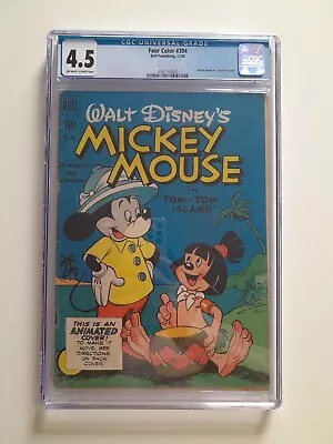 Buy Mickey Mouse Four Color #304 Cgc 4.5 Dell Comics December 1950 • 119£