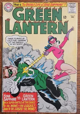 Buy Green Lantern #41 DC Comics 1965 3rd App. Of Star Sapphire (Gil Kane Cover) - FN • 19.41£