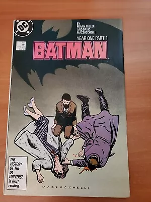 Buy Batman 404 VF/NM / Year One Part 1 / (1987) / Frank Miller • 16.30£