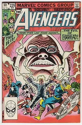 Buy Avengers Earth's Mightiest Heroes # 229 Comic Book 1983 Egghead Final Curtain! • 7.76£