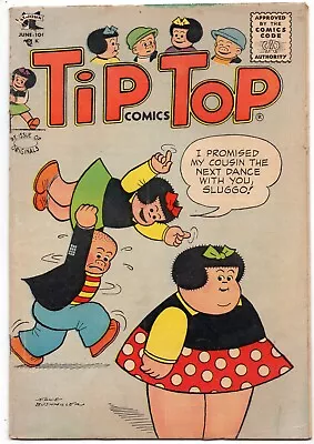 Buy Tip Top Comics #199 June 1956 St. John NANCY Sluggo PEANUTS Captain & The Kids • 38.79£