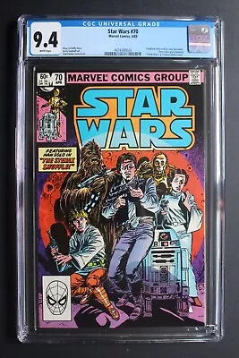 Buy Star Wars #70 1st Cameo BOSSK 1983 Luke Leia HAN SOLO Chewbacca CAST-c CGC 9.4 • 92.58£