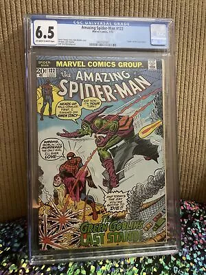 Buy Amazing Spider-Man #122 CGC 6.5 OWW Death Of The Green Goblin Marvel 1973 • 216.67£