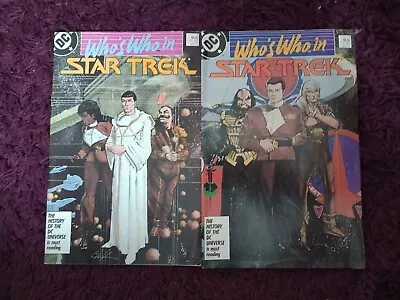 Buy Who's Who In Star Trek #1 & #2 Full Set VF (DC 1987) Guidebook • 6£