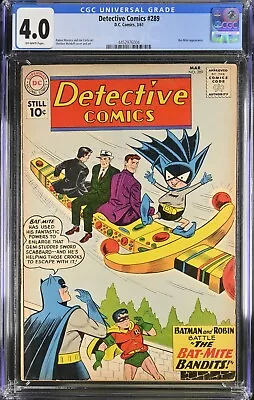 Buy Detective Comics 289 CGC 4.0 OW 3/61 D.C. Comics NEW SLAB! 🔥🔥🔥 • 66.13£
