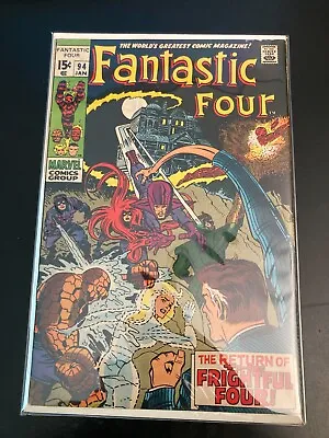 Buy FANTASTIC FOUR #94 (1970) *Key 1st Agatha Harkness!* (VF-) Nice But 1 Blemish • 115.61£