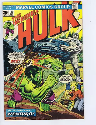Buy Incredible Hulk #180 Marvel 1974 First Cameo Appearance Of Wolverine • 583.50£