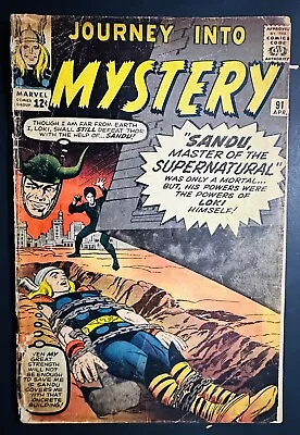 Buy Journey Into Mystery #91, Marvel Comics 1963 1st App. Of Valkyries & Sandu!!!! • 92.42£
