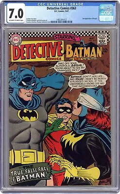 Buy Detective Comics #363 CGC 7.0 1967 1482281012 • 275.70£