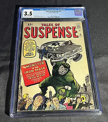 Buy Cgc 3.5 Tales Of Suspense #31 Marvel 1962 1st Appearance Of Dr. Doom Prototype • 388.30£