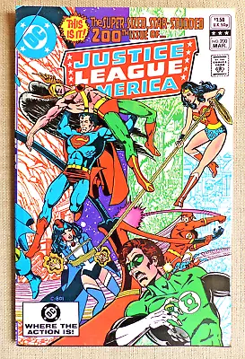 Buy JUSTICE LEAGUE OF AMERICA #200 DC Comics Anniversary Issue 1982 Vfn-nm & Unread • 7.95£