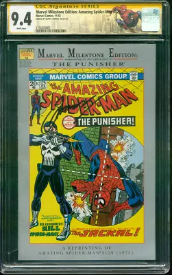 Buy Marvel Milestone Ed Amazing SPIDER MAN 129 CGC SS 9.4 Gerry Conway 1st Punisher • 116.48£