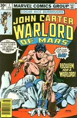 Buy JOHN CARTER WARLORD OF MARS #3 VG/F, Marvel Comics 1977 Stock Image • 2.33£