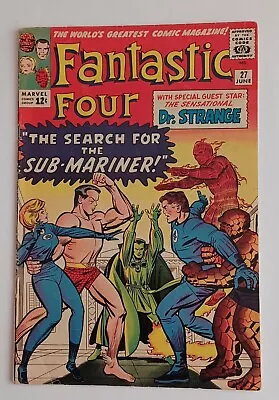 Buy Fantastic Four #27, June, 1964, Sub-Mariner, FN- 5.5 • 116.70£