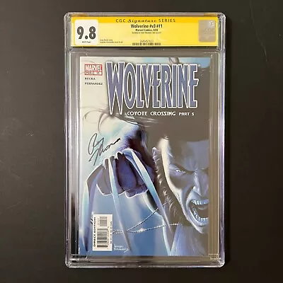 Buy 9.8 CGC Wolverine #v3 #11 Signed Roy Thomas 2004 Coyote Fernandez Marvel Comics • 58.25£