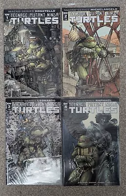 Buy Teenage Mutant Ninja Turtles Macro-Series #1-4 Full Set IDW Comics TMNT • 22.99£