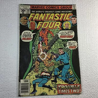 Buy Vintage Comic Book Fantastic Four 187 Perez MARVEL COMICS 1977 AWESOME Cover Art • 4.65£