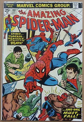 Buy The Amazing Spider-man #140, With  The Jackal  &  The Grizzly , Vf- • 28£