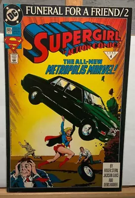 Buy Action Comics #685 Supergirl Funeral For A Friend DC 1992 • 1.55£
