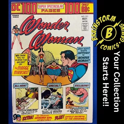 Buy WONDER WOMAN #211 - DC 100 Page Super Spectacular - DC Comics 1974 • 30.28£