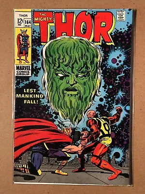 Buy Mighty Thor 164 (App. Of Warlock) -(VF- Condition)- Marvel 1969 • 29.51£