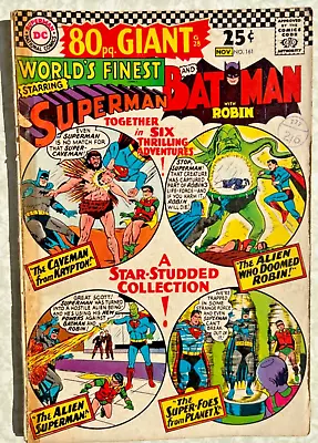 Buy =world's Finest=#161 Silver Age Comic Batman/robin/superman/bat-woman 1966 • 0.99£