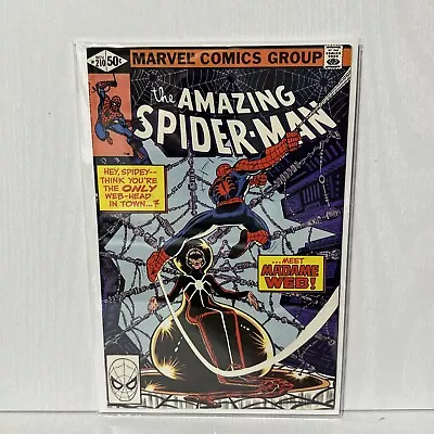 Buy Amazing Spider-Man #210 VF Marvel (Vol 1 1962 Series)  1st Madame Web Spiderman • 46.60£