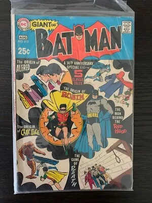 Buy DC Comics - Giant Batman Issue 213 30th Anniversary Special 1969 • 14.75£
