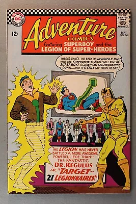 Buy Adventure Comics #348 *1966*  Target--21 Legionnaires!  1st App. Doctor Regulus • 54.32£