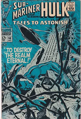 Buy Tales To Astonish #98 GD/VG 1st Cameo App. Of Lord Seth (Marvel 1967) • 7.20£