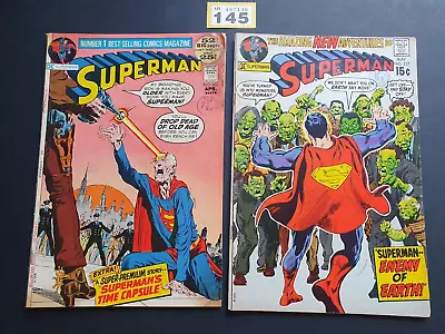 Buy SUPERMAN  # 237 _ 250   DC COMICS  1971 / 72  X 2 CENTS ISSUES • 13.99£