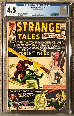 Buy Strange Tales #128 VG+ CGC 4.5 Torch, Thing, Scarlet Witch, Quicksilver • 69.12£