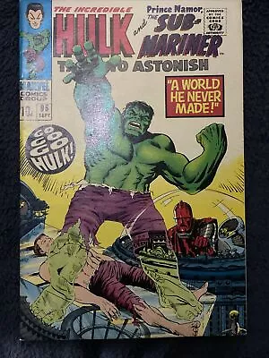Buy Tales To Astonish #95 (1967) Sub-Mariner And The Incredible Hulk Silver Age  • 15£
