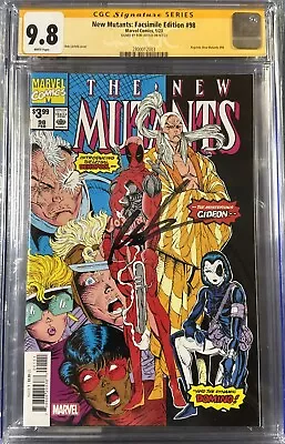 Buy NEW MUTANTS FACSIMILE EDITION #98 CGC SS 9.8 Signed Rob Liefeld Signature Series • 174.74£