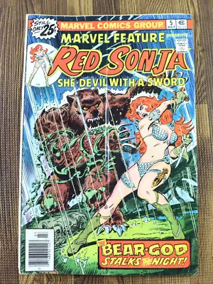 Buy 1976 Marvel Feature Comics RED Sonja #5 SHE-DEVIL GD/VG • 2.36£