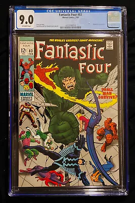 Buy 1969 Marvel Fantastic Four #83 CGC 9.0 Off  White Pages. • 130.47£