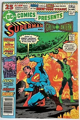 Buy DC Comics Presents #26 (1980) 1st Appearance New Teen Titans UK Price Variant • 59.95£