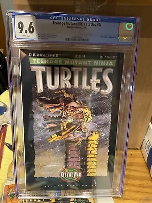 Buy Teenage Mutant Ninja Turtles #54 (1992) CGC 9.6  Laird City At War Mirage Comics • 89.30£