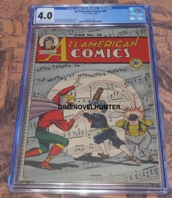 Buy All-american Comics #58 Cgc 4.0 Scarce Golden Age Comic • 931.93£