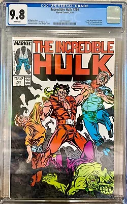 Buy Incredible Hulk #330 CGC 9.8 - Todd McFarlane Art Begins • 92.42£