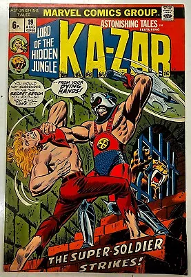 Buy Bronze Marvel Comic Astonishing Tales Key Issue 19 High Grade VG Ka-Zar • 3.20£