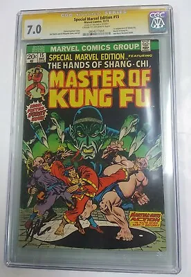 Buy Special Marvel Edition #15 1st Master Of Kung-Fu Shang-Chi CGC Signature 7.0 • 271.81£