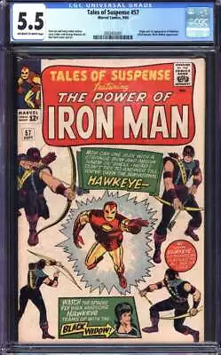 Buy Tales Of Suspense #57 Cgc 5.5 Ow/wh Pages // Origin + 1st Appearance Of Hawkeye • 497.03£