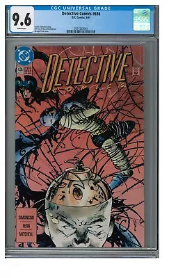 Buy Detective Comics #636 (1991) DC Batman CGC 9.6 White Pages JJ756 • 23.26£