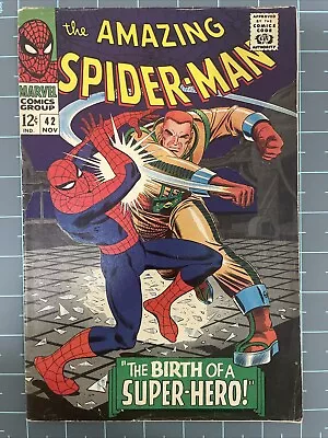 Buy 1966 Marvel Comics - THE AMAZING SPIDER-MAN - Comic Book  Nov. # 42 - 1st Mary J • 93.12£