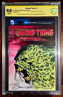 Buy SWAMP THING 14-a  We Can Be Heroes  Variant - 1 OF 1 COVER - SIGNED - CBCS 9.8  • 295.11£